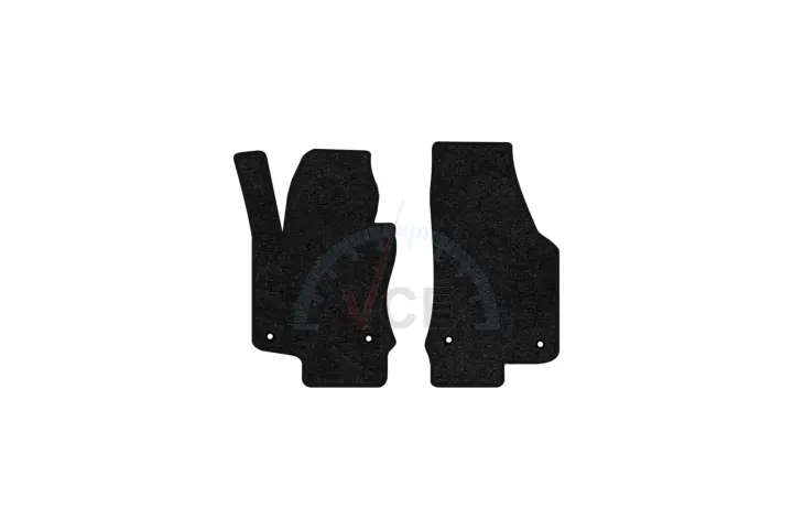 Ворсовые коврики Standard в салон авто для Volkswagen Eos 2006-2015 1 поколение Cabrio USA черный кант EVAtech VW13932AV2TL4VEB (фото 1)