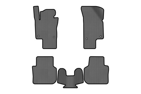 Коврики EVA в салон авто для Passat NMS Volkswagen 2010-2015 1 поколение Sedan USA EVAtech VW1693CH5AV4RGB