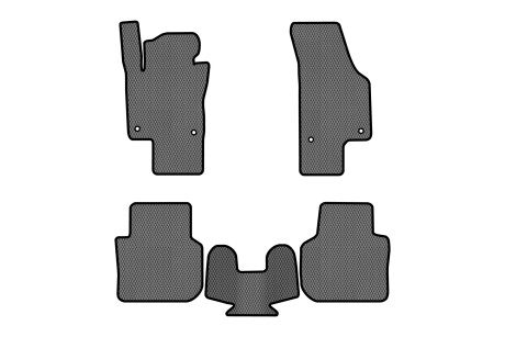 Коврики EVA в салон авто для Passat NMS Volkswagen 2010-2015 1 поколение Sedan USA EVAtech VW1693CL5AV4RGB