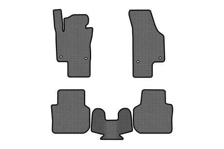 Коврики EVA в салон авто для Passat NMS Volkswagen 2010-2015 1 поколение Sedan USA EVAtech VW1693CL5AV4SGB