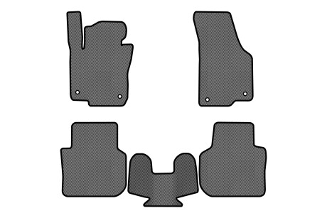 Коврики EVA в салон авто для Passat NMS Volkswagen 2010-2015 1 поколение Sedan USA EVAtech VW1693CR5AV4RGB