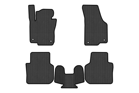 Коврики EVA в салон авто для Passat NMS Volkswagen 2010-2015 1 поколение Sedan USA EVAtech VW1693CR5AV4SBB