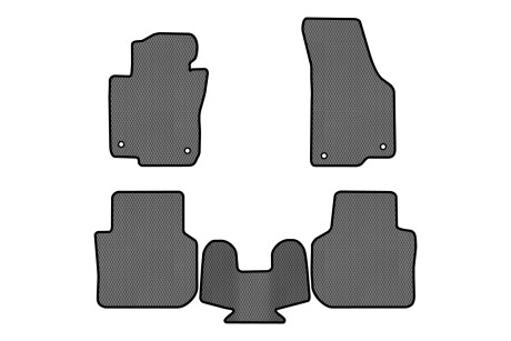 Коврики EVA в салон авто для Passat NMS Volkswagen 2010-2015 1 поколение Sedan USA EVAtech VW1693CS5AV4RGB