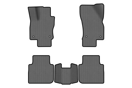 Коврики EVA в салон авто для Tiguan Allspace 7 seats Volkswagen 2016-2020 1 поколение SUV USA EVAtech VW1727CC5AV4SGB