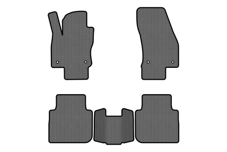 Коврики EVA в салон авто для Tiguan Allspace 7 seats Volkswagen 2016-2020 1 поколение SUV USA EVAtech VW1727CL5AV4SGB