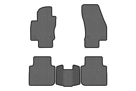 Коврики EVA в салон авто для Tiguan Allspace 7 seats Volkswagen 2016-2020 1 поколение SUV USA EVAtech VW1727CM5AV4SGB