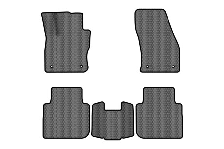 Коврики EVA в салон авто для Tiguan Allspace 7 seats Volkswagen 2016-2020 1 поколение SUV USA EVAtech VW1727CQ5AV4SGB