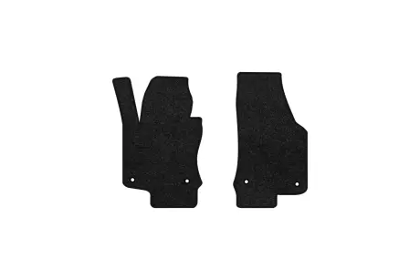 Ворсовые коврики Premium в салон авто для Volkswagen Eos 2006-2015 1 поколение Cabrio USA черный кант EVAtech VW1810AV2AV4VPB