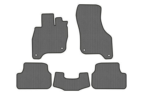 Коврики EVA в салон авто для e-Golf Volkswagen 2014-2017 1 поколение Htb EU EVAtech VW1878CG5AV4SGB