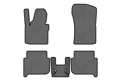 Коврики EVA в салон авто для Touran 1T 5 seats Volkswagen 2003-2015 1 поколение Minivan EU EVAtech VW31089C5AV4RGB