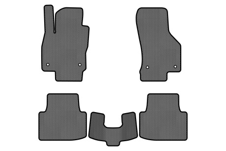 Коврики EVA в салон авто для Passat B8 Volkswagen 2014-2023 8 поколения Combi EU EVAtech VW31151CL5AV4RGB