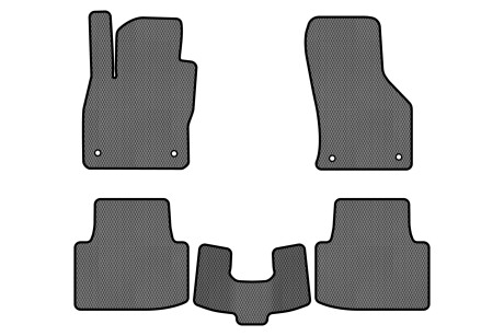 Коврики EVA в салон авто для Passat B8 Volkswagen 2014-2023 8 поколения Combi EU EVAtech VW31151CR5AV4RGB