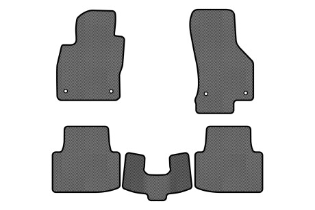 Коврики EVA в салон авто для Passat B8 Volkswagen 2014-2023 8 поколения Combi EU EVAtech VW31151CRJ5AV4RGB