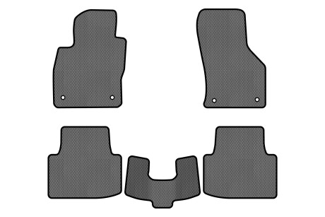 Коврики EVA в салон авто для Passat B8 Volkswagen 2014-2023 8 поколения Combi EU EVAtech VW31151CS5AV4RGB