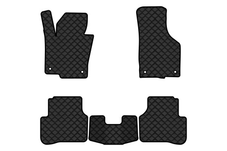 Коврики из экокожи ECO в салон авто для Passat B6 with armrest Volkswagen 2005-2010 6 поколения Combi EU EVAtech VW31276CR5TL4BBB