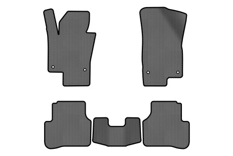 Коврики EVA в салон авто для Passat B6 with armrest Volkswagen 2005-2010 6 поколения Sedan EU EVAtech VW31277CH5TL4RGB