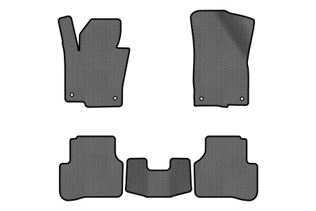 Коврики EVA в салон авто для Passat B6 with armrest Volkswagen 2005-2010 6 поколения Sedan EU EVAtech VW31277CN5TL4RGB