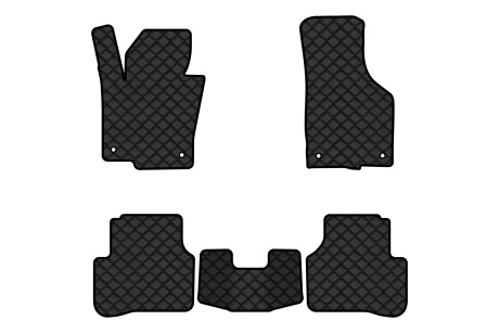 Коврики из экокожи ECO в салон авто для Passat B6 with armrest Volkswagen 2005-2010 6 поколения Sedan EU EVAtech VW31277CR5TL4BBB