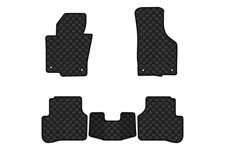 Коврики из экокожи ECO в салон авто для Passat B6 with armrest Volkswagen 2005-2010 6 поколения Sedan EU EVAtech VW31277CS5TL4BBB