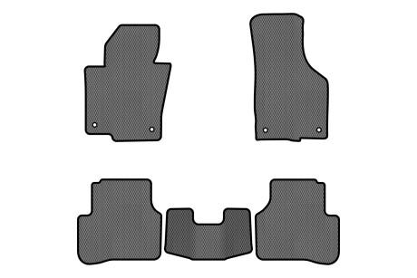 Коврики EVA в салон авто для Passat B6 with armrest Volkswagen 2005-2010 6 поколения Sedan EU EVAtech VW31277CS5TL4RGB