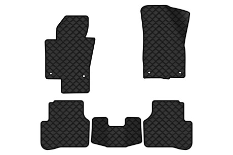 Коврики из экокожи ECO в салон авто для Passat B6 with armrest Volkswagen 2005-2010 6 поколения Sedan EU EVAtech VW31277CW5TL4BBB