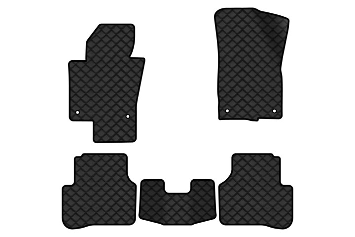 Коврики из экокожи ECO в салон авто для Passat B6 with armrest Volkswagen 2005-2010 6 поколения Sedan EU EVAtech VW31277CW5TL4BBB (фото 1)