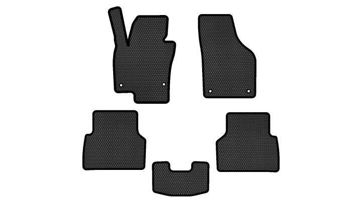 Коврики EVA в салон авто для Tiguan NF AT Volkswagen 2007-2018 1 поколение SUV EU EVAtech VW31593CV5AV4RBB (фото 1)
