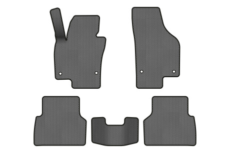 Коврики EVA в салон авто для Tiguan NF AT Volkswagen 2007-2018 1 поколение SUV USA EVAtech VW32480CL5AV4RGB