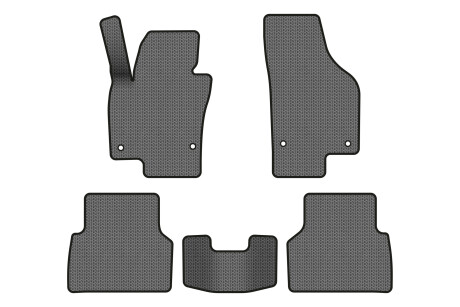 Коврики EVA в салон авто для Tiguan NF AT Volkswagen 2007-2018 1 поколение SUV USA EVAtech VW32480CL5AV4SGB