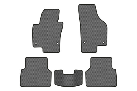 Коврики EVA в салон авто для Tiguan NF AT Volkswagen 2007-2018 1 поколение SUV USA EVAtech VW32480CM5AV4RGB