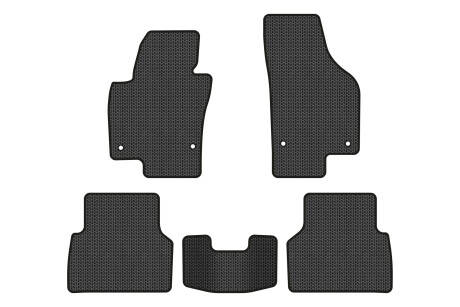 Коврики EVA в салон авто для Tiguan NF AT Volkswagen 2007-2018 1 поколение SUV USA EVAtech VW32480CM5AV4SBB