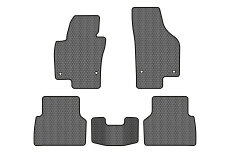 Коврики EVA в салон авто для Tiguan NF AT Volkswagen 2007-2018 1 поколение SUV USA EVAtech VW32480CM5AV4SGB