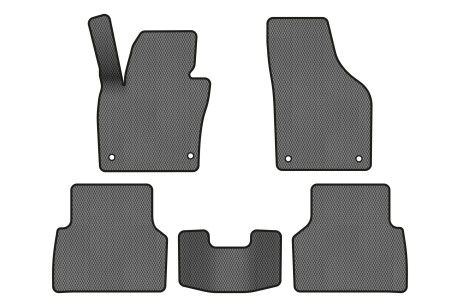 Коврики EVA в салон авто для Tiguan NF AT Volkswagen 2007-2018 1 поколение SUV USA EVAtech VW32480CR5AV4RGB