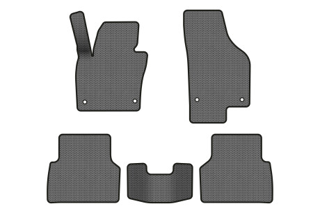 Коврики EVA в салон авто для Tiguan NF AT Volkswagen 2007-2018 1 поколение SUV USA EVAtech VW32480CRG5AV4SGB