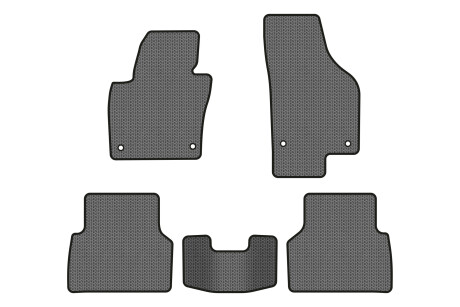 Коврики EVA в салон авто для Tiguan NF AT Volkswagen 2007-2018 1 поколение SUV USA EVAtech VW32480CRJ5AV4SGB