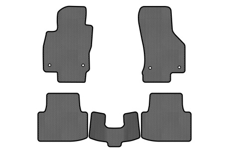 Коврики EVA в салон авто для Passat B8 Volkswagen 2014-2019 8 поколения Sedan EU EVAtech VW3265CG5AV4RGB