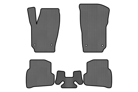 Коврики EVA в салон авто для Polo V 5-doors Volkswagen 2009-2017 5 поколения Htb EU EVAtech VW3268C5AV4RGB