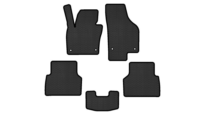 Коврики EVA в салон авто для Tiguan NF AT driver mat without tail Volkswagen 2007-2018 1 поколение SUV EU EVAtech VW32871CV5AV4RBB (фото 1)