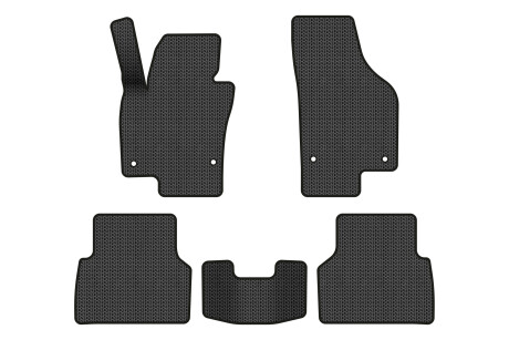 Коврики EVA в салон авто для Tiguan NF AT Volkswagen 2007-2018 1 поколение SUV EU EVAtech VW32872CL5AV4SBB