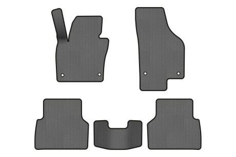 Коврики EVA в салон авто для Tiguan NF AT Volkswagen 2007-2018 1 поколение SUV EU EVAtech VW32872CRG5AV4RGB