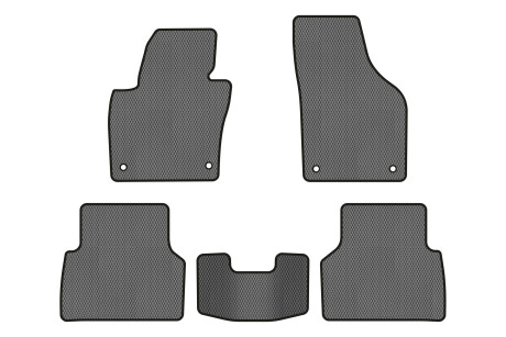 Коврики EVA в салон авто для Tiguan NF AT Volkswagen 2007-2018 1 поколение SUV EU EVAtech VW32872CS5AV4RGB