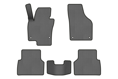 Коврики EVA в салон авто для Tiguan NF AT Volkswagen 2007-2018 1 поколение SUV EU EVAtech VW32872CY5AV4RGB