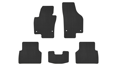 Коврики EVA в салон авто для Tiguan NF AT driver and passenger mats with tails Volkswagen 2007-2018 1 поколение SUV EU EVAtech VW32874CG5AV4RBB