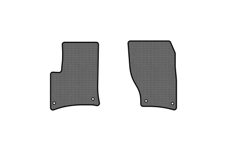 Коврики EVA в салон авто передние для Touareg 7P 2-zone climate control Volkswagen 2010-2014 2 поколения SUV EU EVAtech VW3402AB2AV4SGB