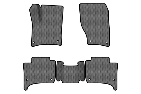 Коврики EVA в салон авто для Touareg 7P 2-зонный контроль Volkswagen 2010-2014 2 поколения SUV EU EVAtech VW3402CD5AV8SGB