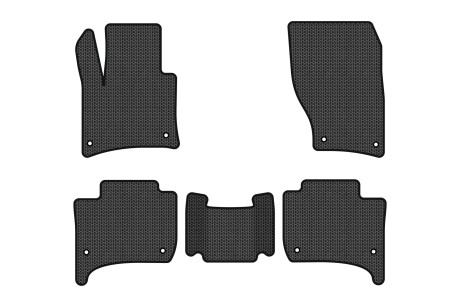 Коврики EVA в салон авто для Touareg 7P Restyling 2-зонный контроль Volkswagen 2014-2018 2 поколения SUV EU EVAtech VW3590CAP5AV8SBB