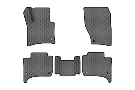 Коврики EVA в салон авто для Touareg 7P Restyling 2-зонный контроль Volkswagen 2014-2018 2 поколения SUV EU EVAtech VW3590CDP5AV8SGB