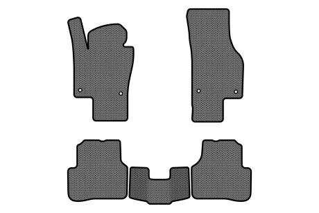 Коврики EVA в салон авто для Passat B7 Volkswagen 2010-2014 7 поколения Sedan EU EVAtech VW3694CL5AV4SGB