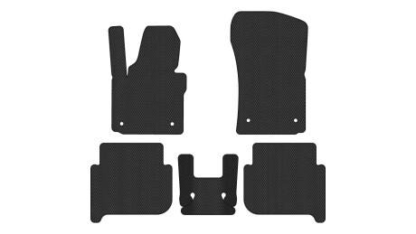 Коврики EVA в салон авто для Touran 1T 7 seats Volkswagen 2003-2015 1 поколение Minivan EU EVAtech VW3712C5AV4RBB