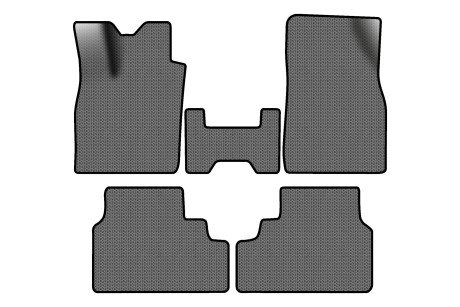 Коврики EVA в салон авто для ID.4 Crozz Volkswagen 2020 1 поколение SUV EU EVAtech VW41502PDC5SGB